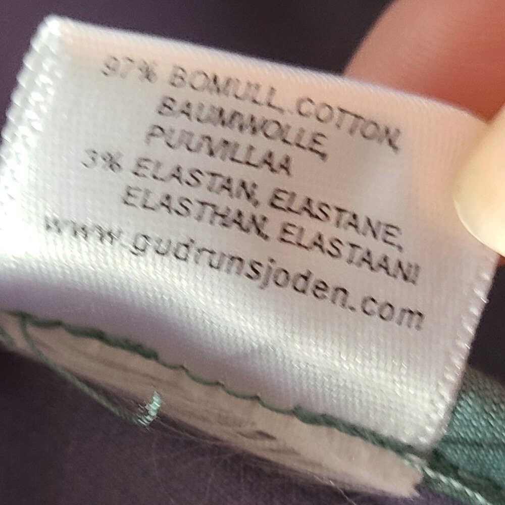 GUDRUN SJODEN FITTED BLAZER JACKET LAVENDER STRETCH MICROWALE CORDUROY sz M - Picture 7 of 7